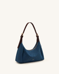 Velora Denim Shoulder Bag - Blue Denim