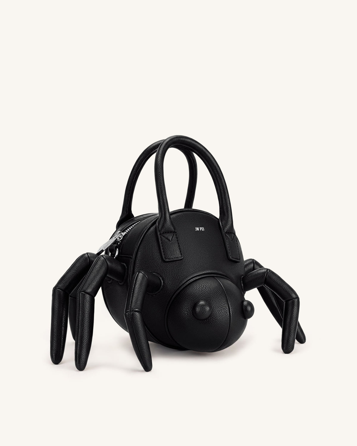 Siena Spider Shaped Top Handle Bag - Black