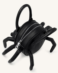Siena Spider Shaped Top Handle Bag - Black