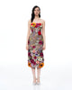 Isolde 3D Floral Embroidered Maxi Dress - Black Multi