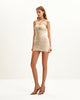 Josephine One-Shoulder Ruched Mini Dress - Nude