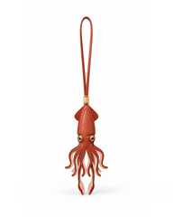 Squid Bag Charm - Rust Brown