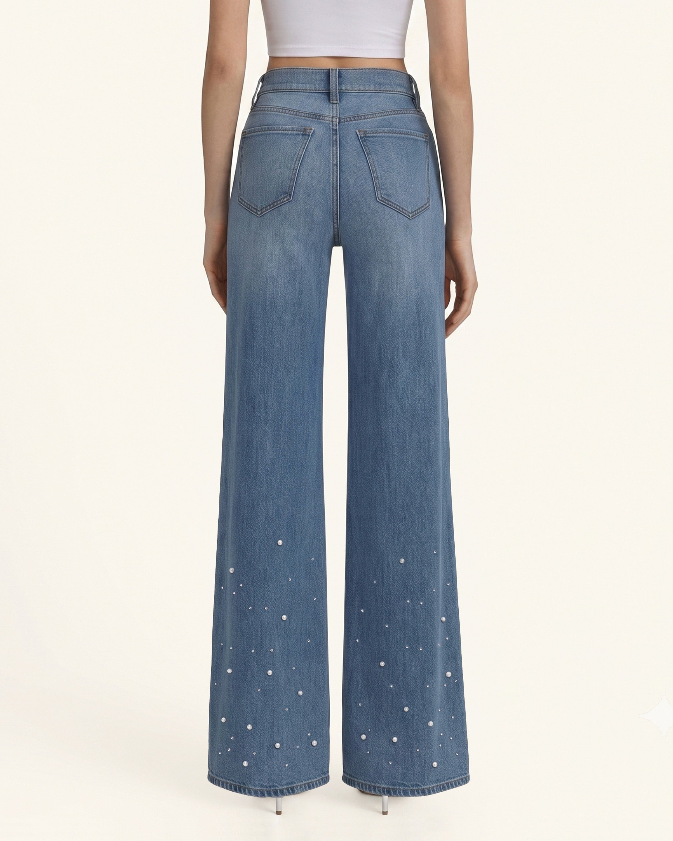 The Mermaid Shimmer Pearl Jeans - Dancing in The Moonlight